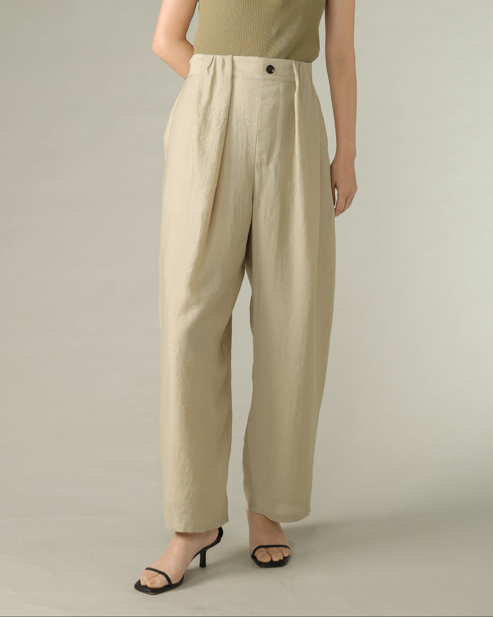 ビンテージワッシャー タックワイドパンツ（T261-87045） – trois