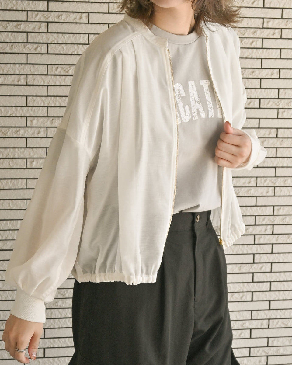 スパンボイルワッシャー ZIPブルゾン（T261-83064） – trois