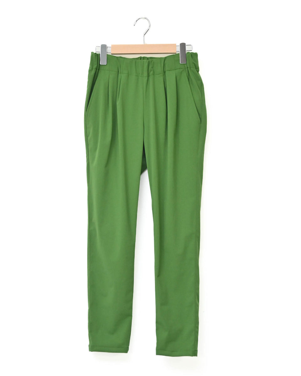 ハイテンションストレッチテーパードパンツ green (87015) – trois