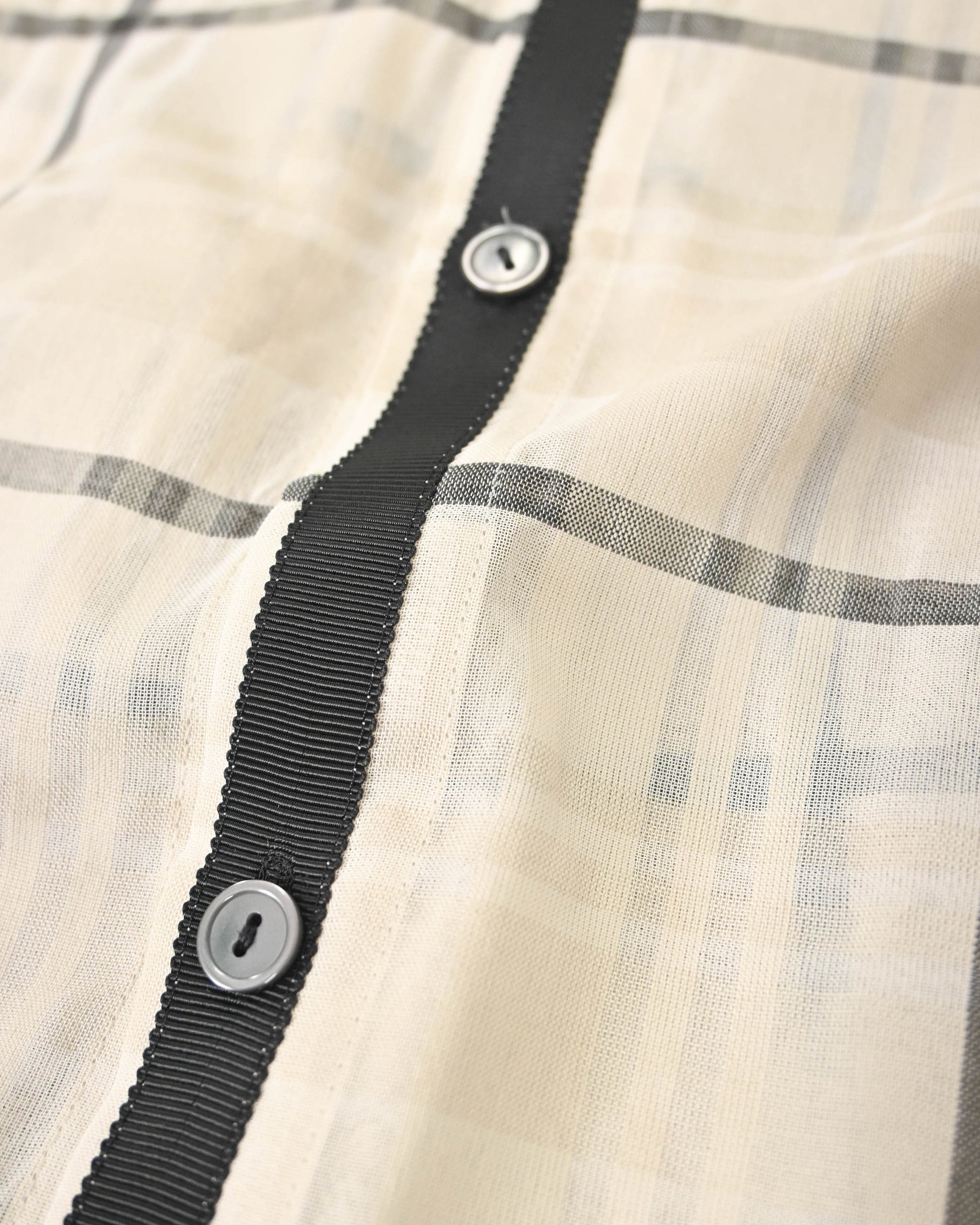 シズルチェック ドロップスリーブシャツ（T261-81047） – trois