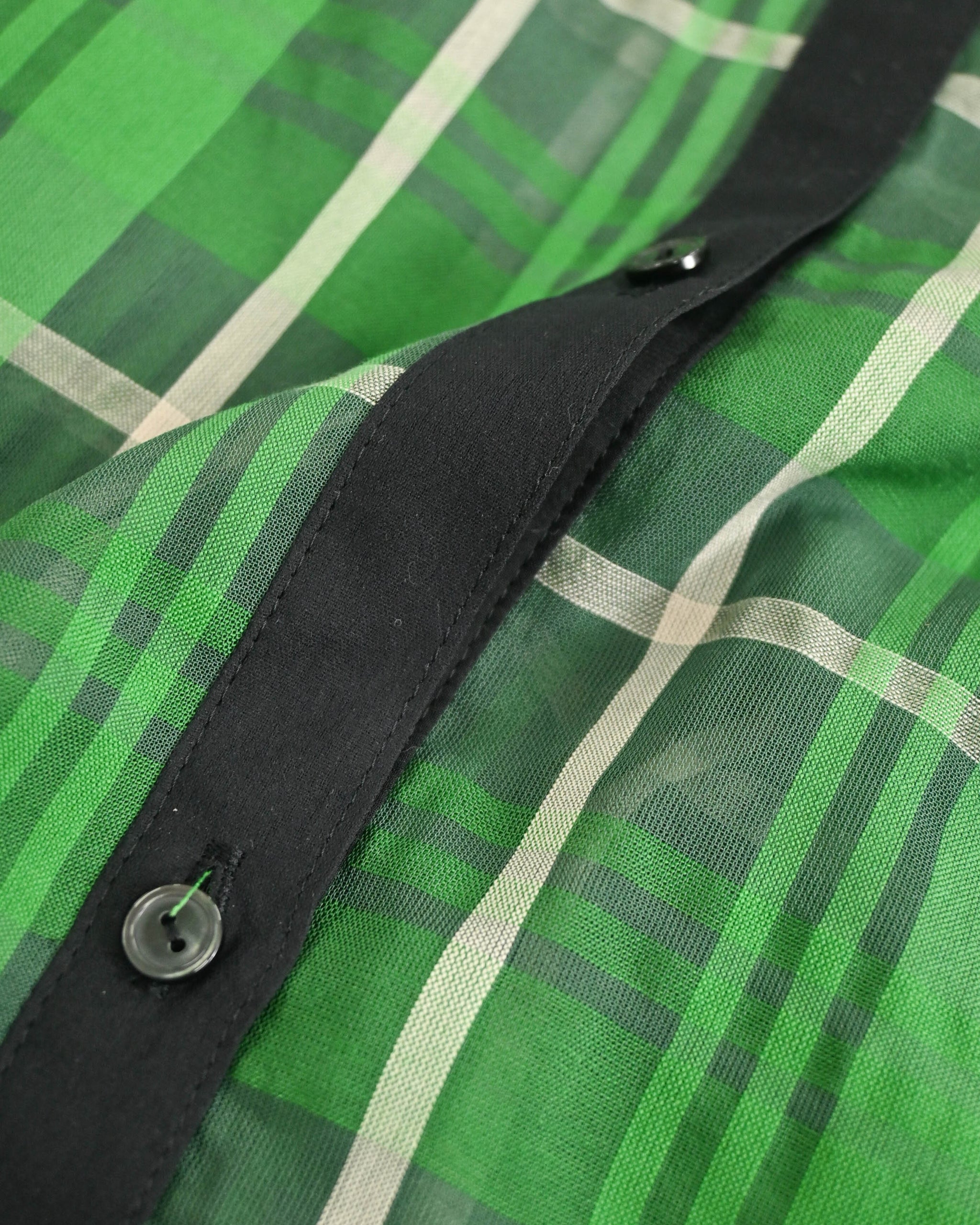 シズルチェック ドロップスリーブシャツ（T261-81047） – trois