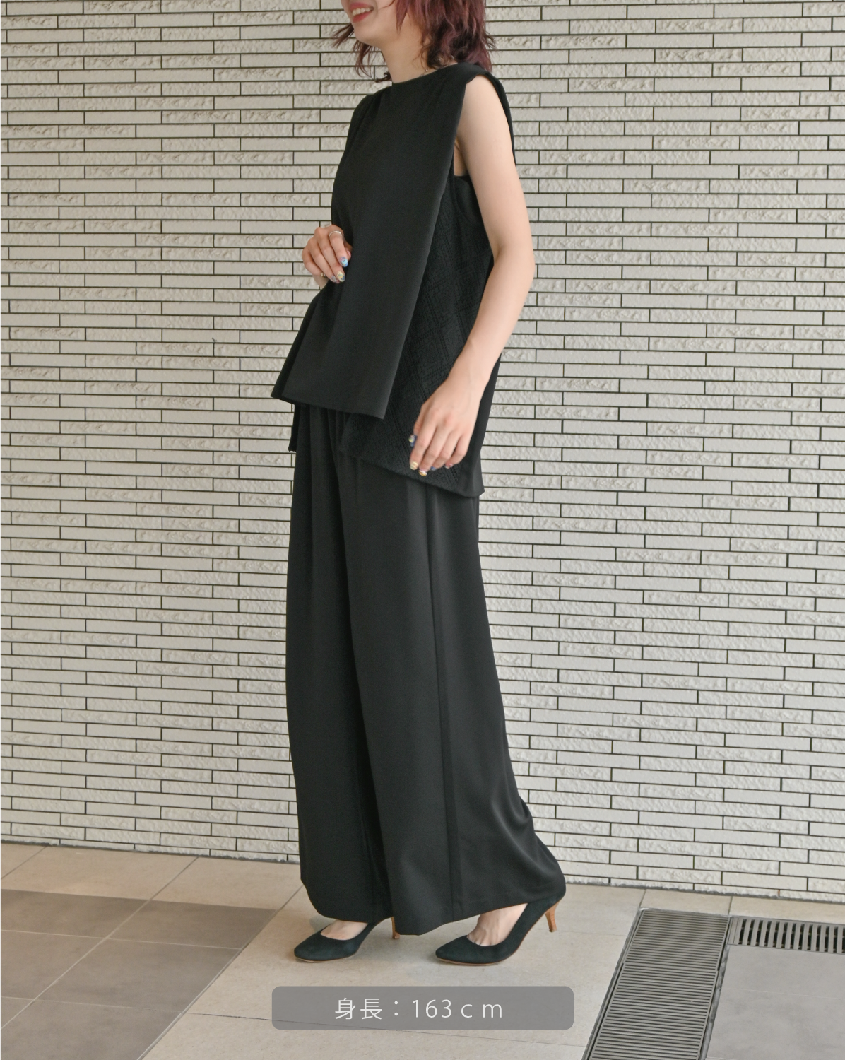 ダブルクロス レースノースリーブブラウス（T261-81069） – trois
