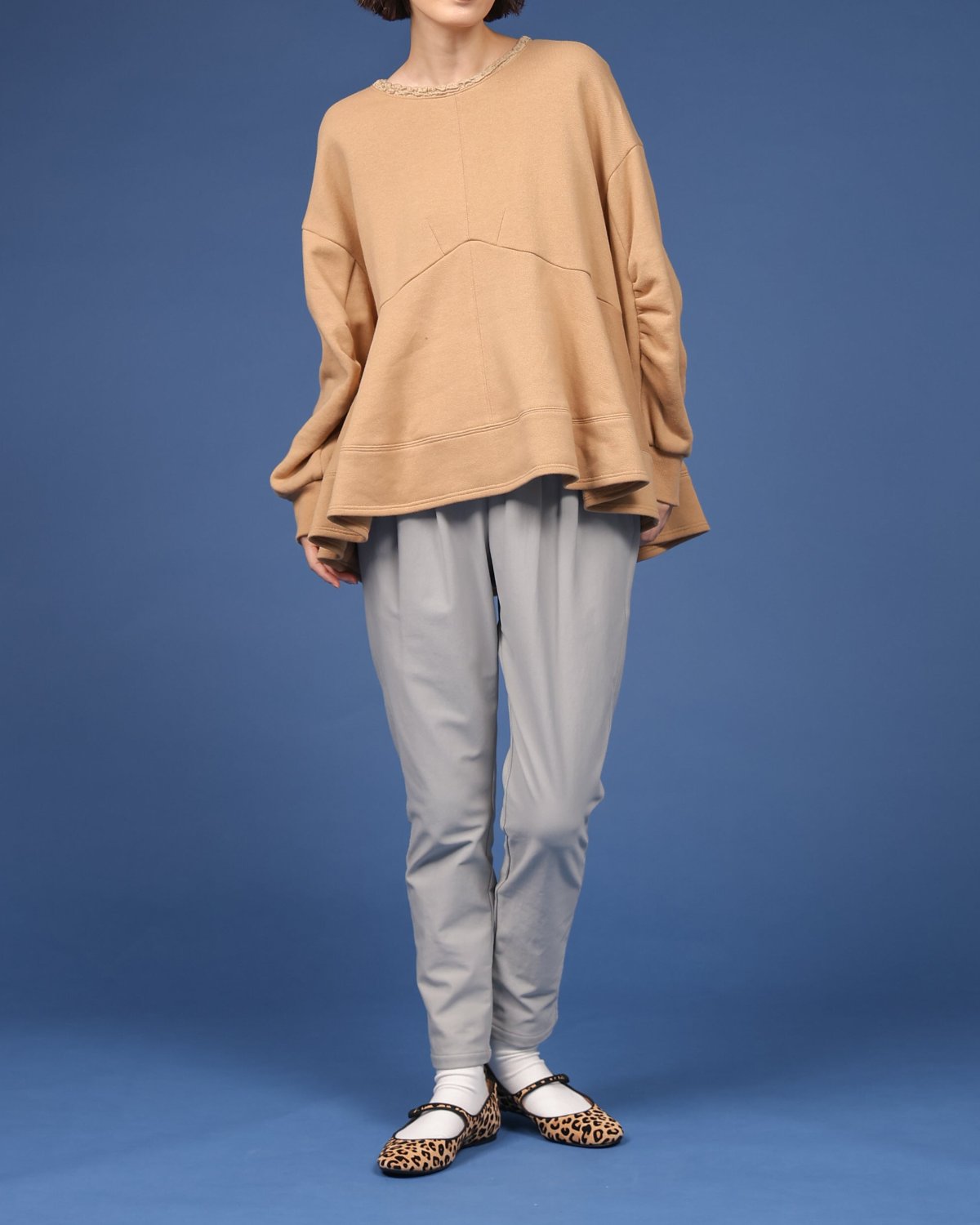 ハイテンションストレッチ 裏起毛テーパードパンツ (87026) – trois