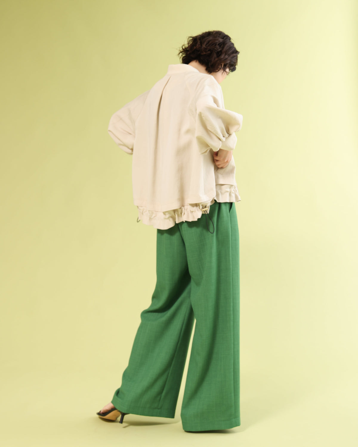 ECOバスケット タックワイドパンツ (T251-87050) – trois