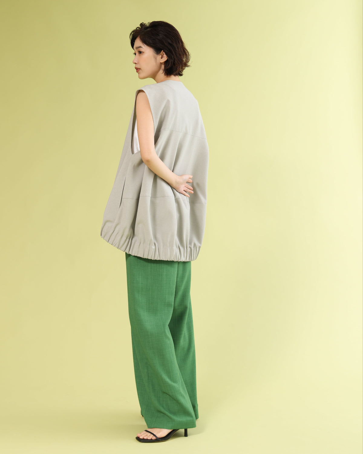 ECOバスケット タックワイドパンツ (T251-87050) – trois