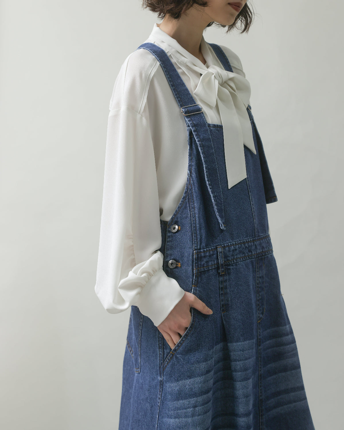 テンセルデニム ジャンパースカート（T256-85002） – trois