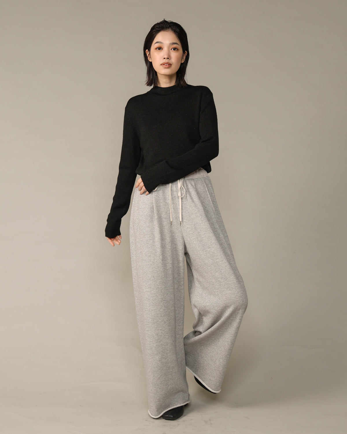 裏毛 カーブパンツ（T256-87044） – trois