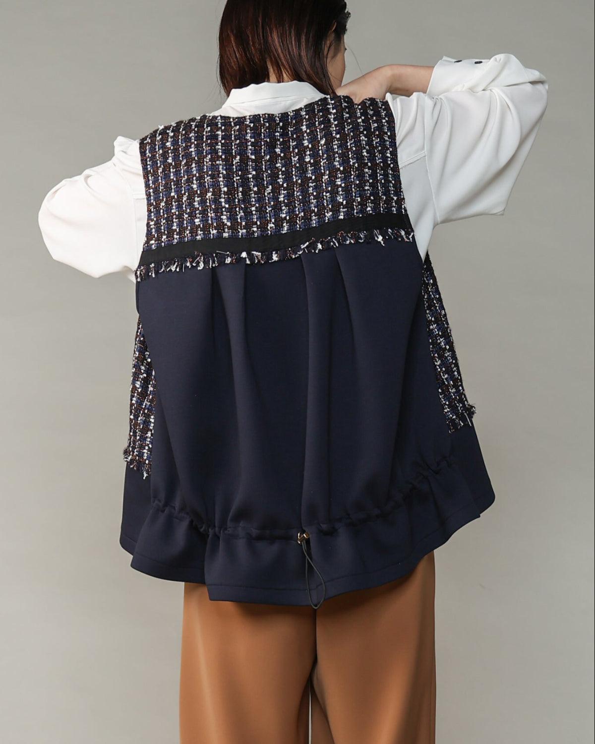 MIXツイード×ダンボール フリンジジレ（T256-83003） – trois