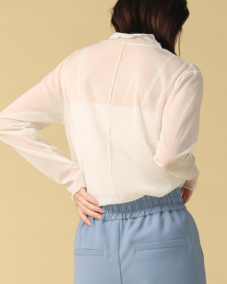 pois ポワ♡blouse tee ブラウスT ピンク pois ポワ blouse tee white ブラウスT ピンク