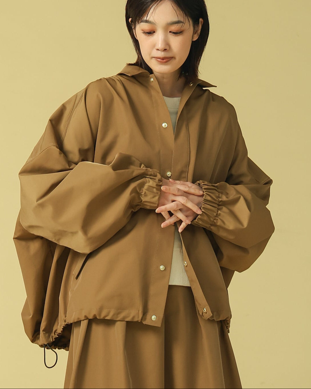 福岡発ブランド☆trois☆トロワ☆ブルゾン☆ジャケット☆ペプラム