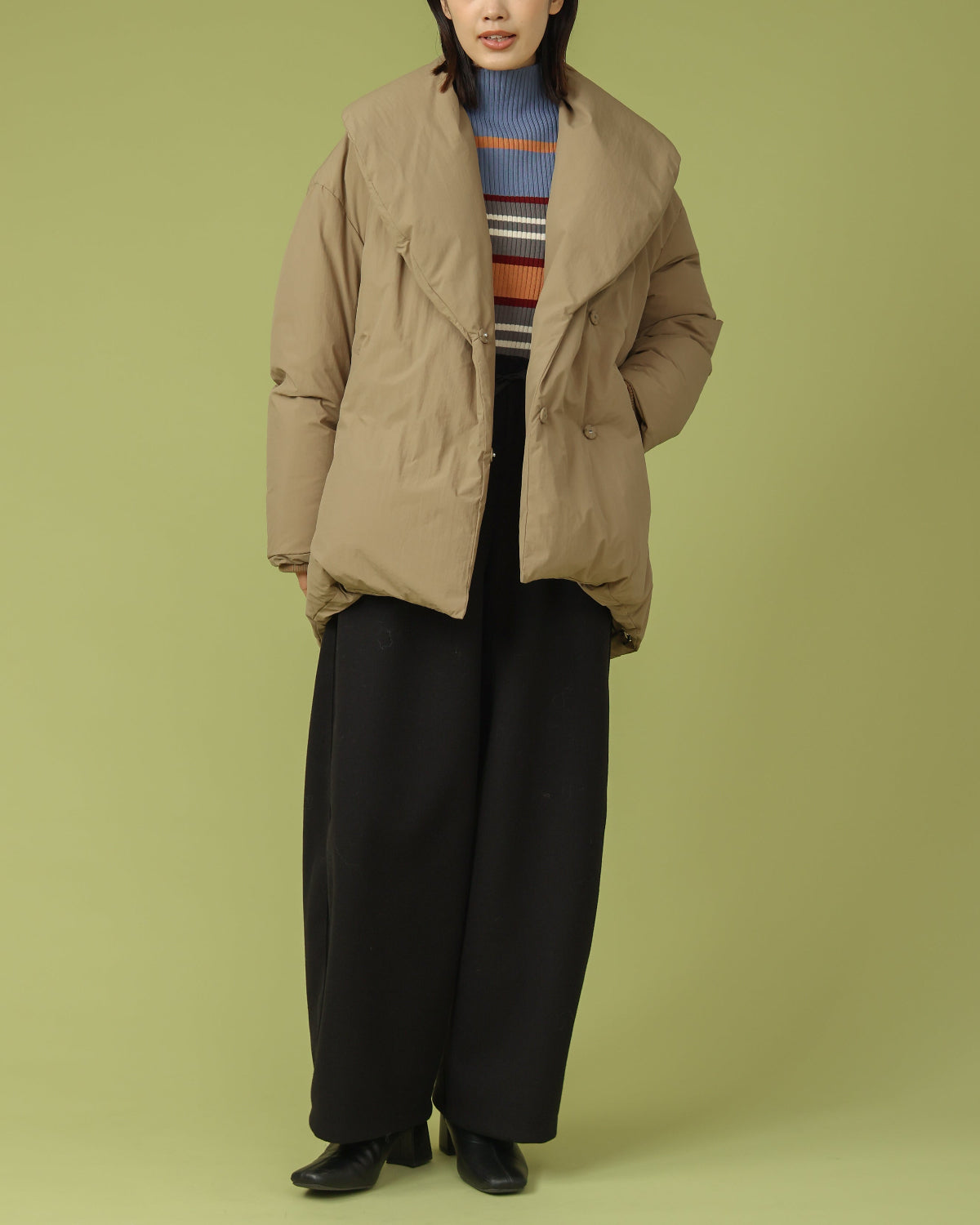 ショールカラー ダウンジャケット（T256-83072） – trois