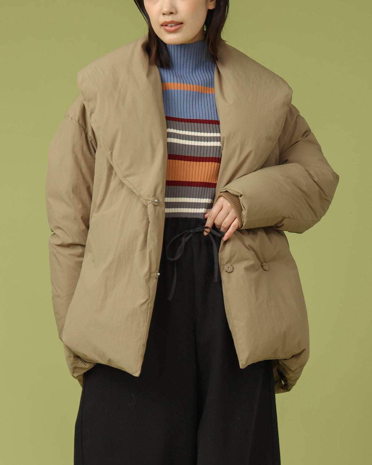 ショールカラー ダウンジャケット（T256-83072） – trois