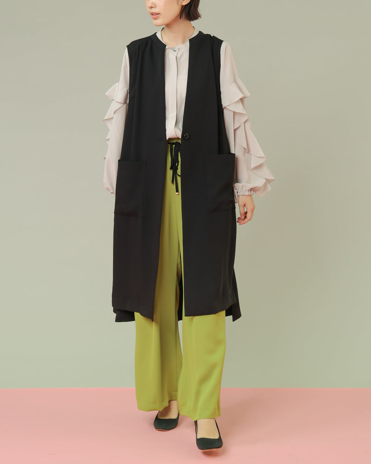 ダブルクロス ワイドイージーパンツ（T261-87014） – trois