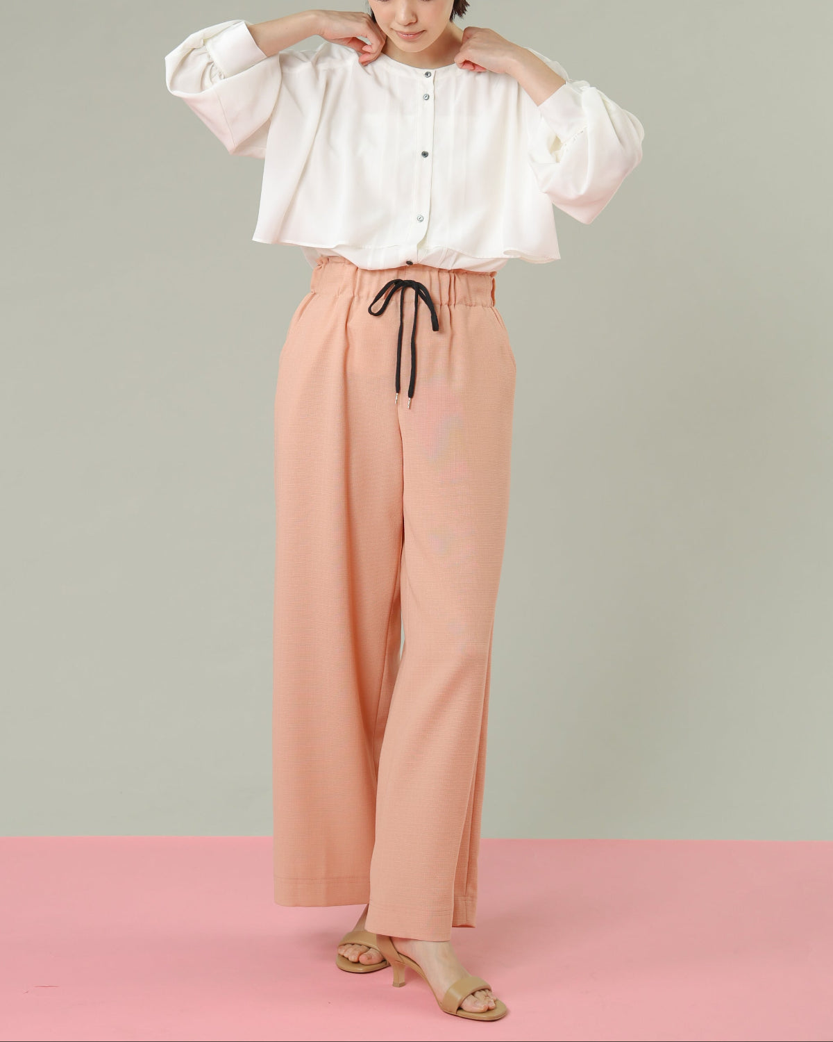 ECOスラブブッチャー ワイドパンツ（T261-87008） – trois