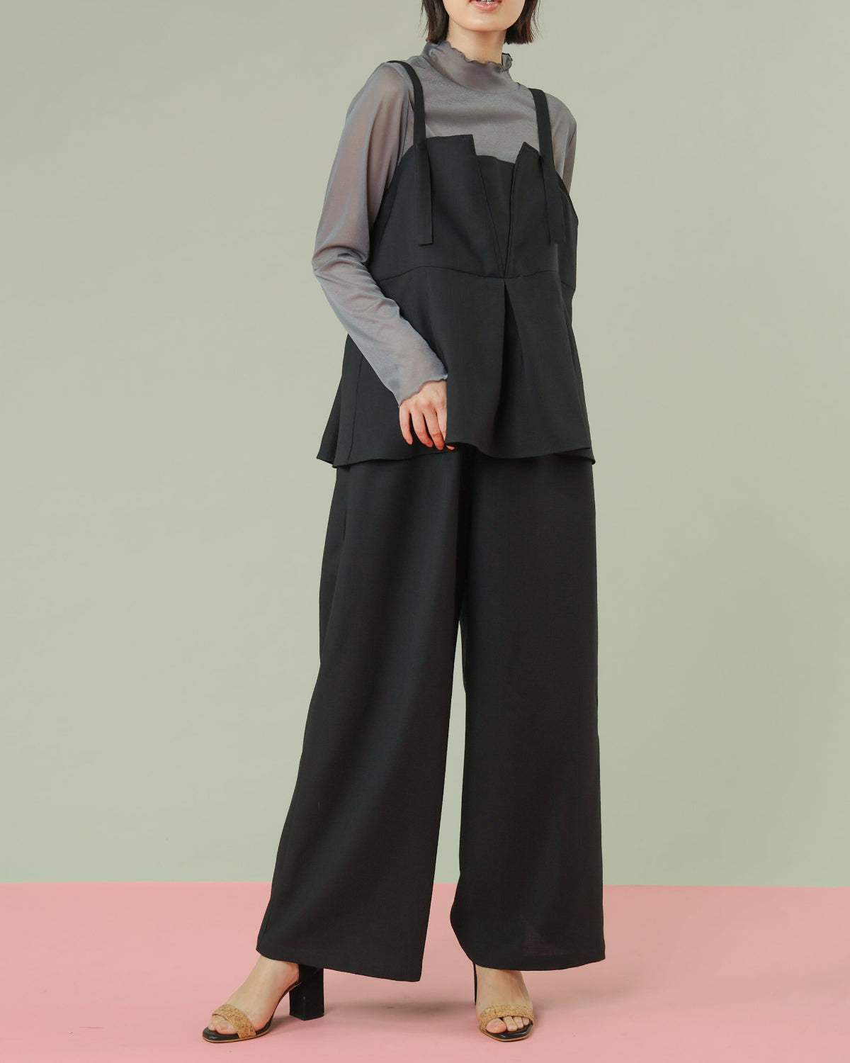 トリコットシフォン シアーハイネック（T261-82004） – trois