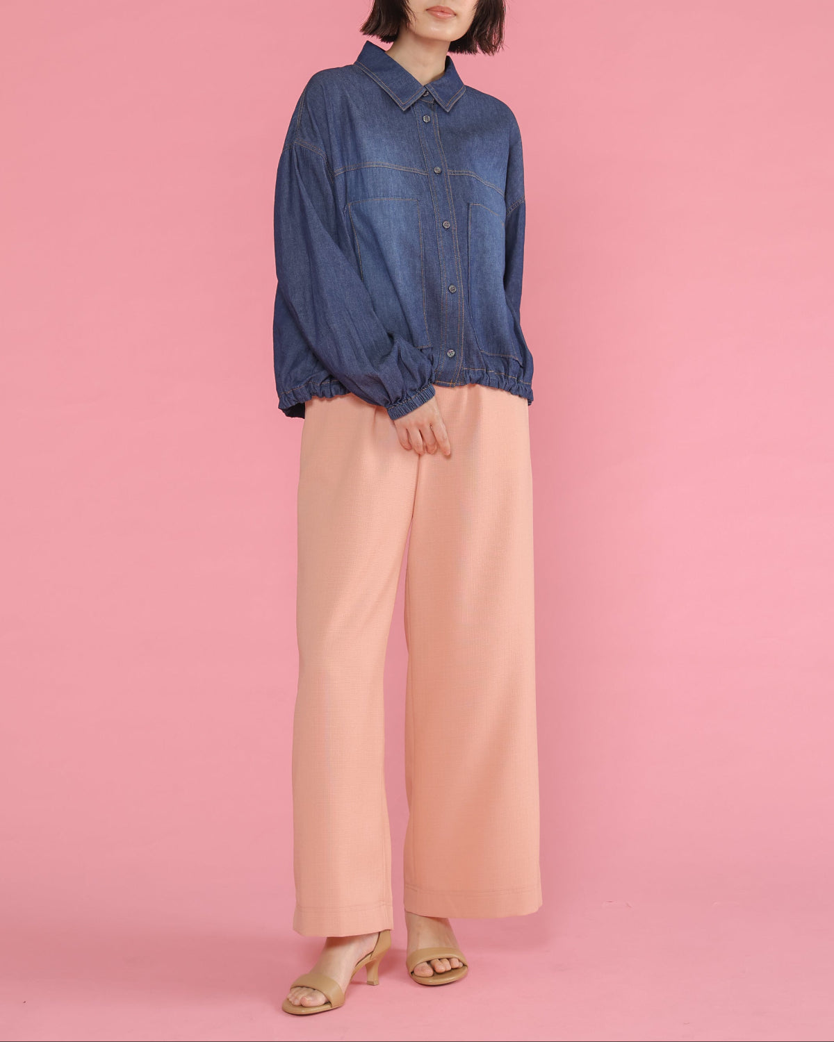 ECOスラブブッチャー ワイドパンツ（T261-87008） – trois