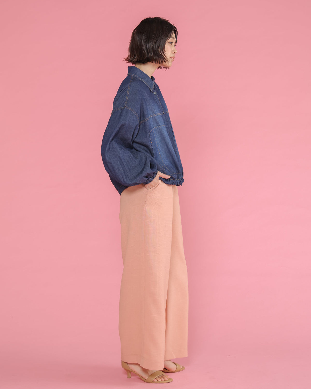 ECOスラブブッチャー ワイドパンツ（T261-87008） – trois
