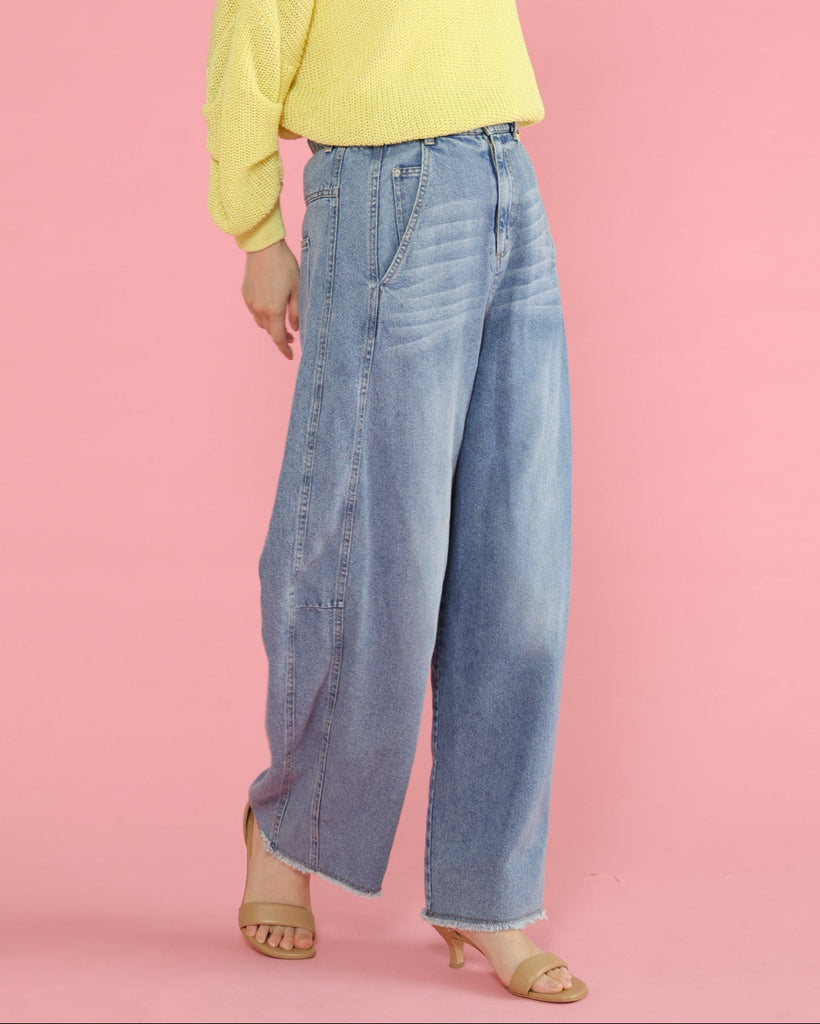 8.5OZ デニムバレルパンツ（T261-87019） – trois