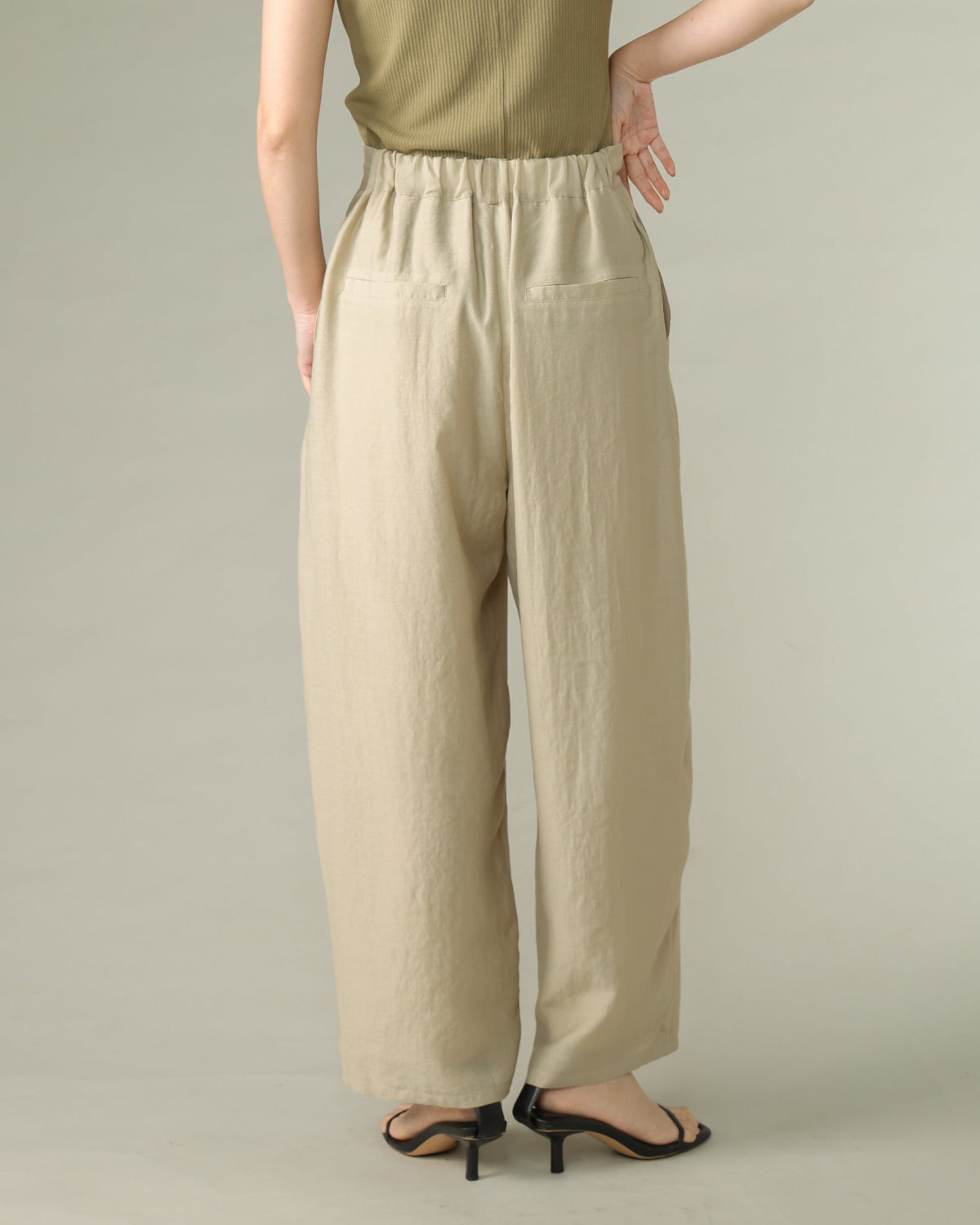 ビンテージワッシャー タックワイドパンツ（T261-87045） – trois