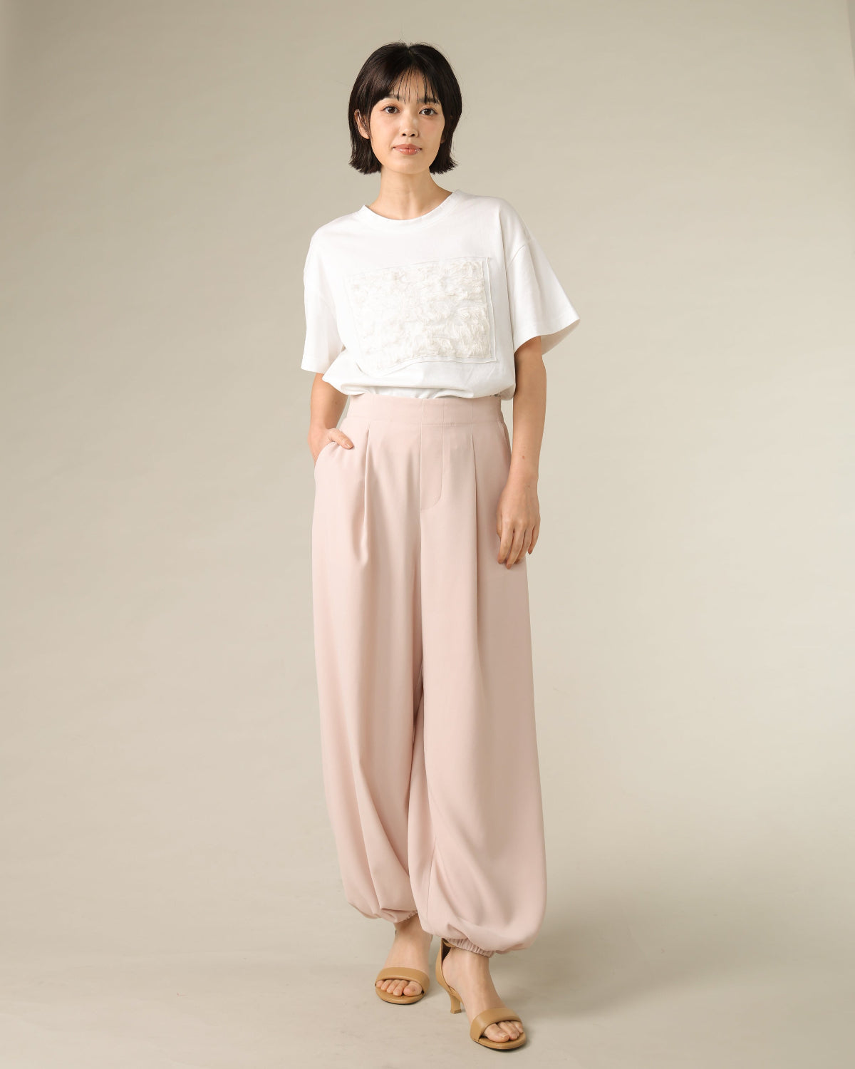 ジョーゼット テーパードパンツ（T261-87049） – trois