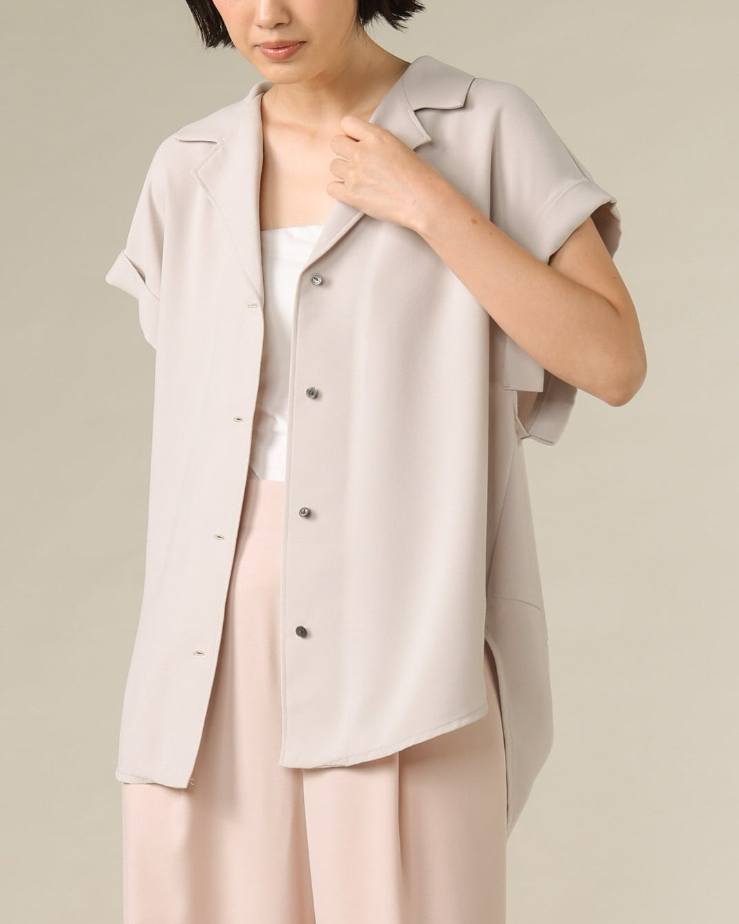 エリ　3点セット ジョーゼット フレンチスリーブシャツ（T261-83049） – trois