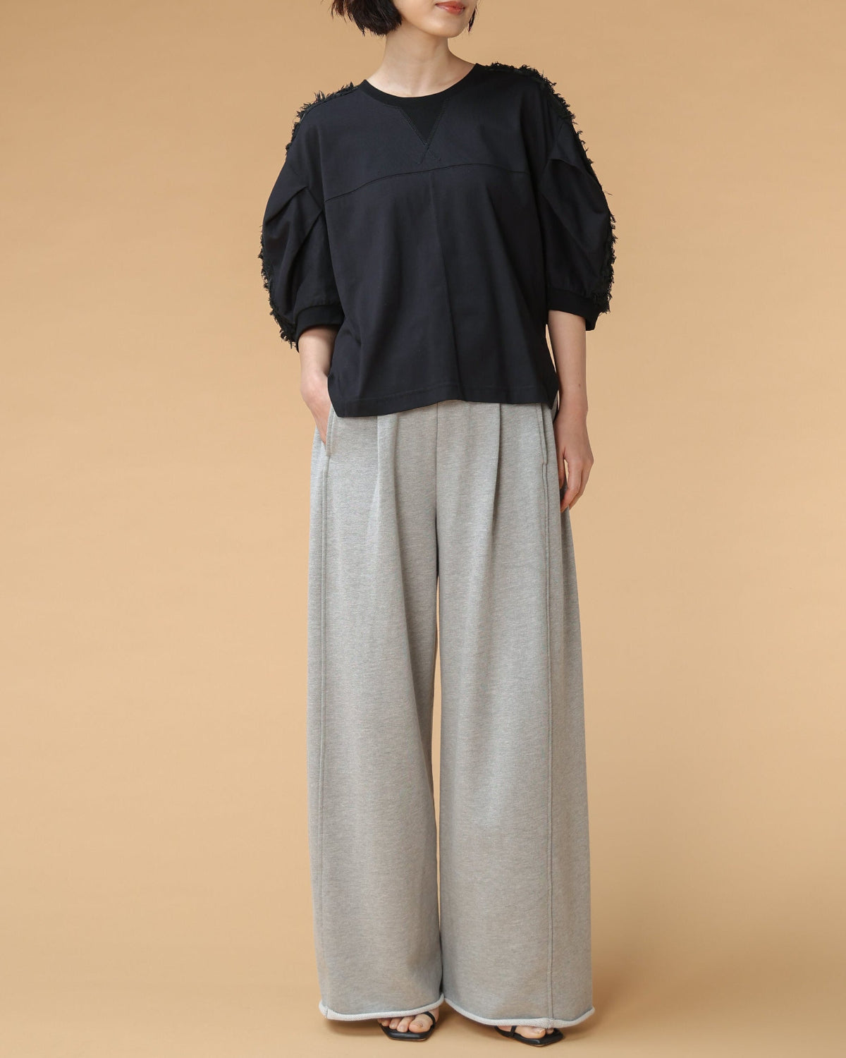 裏毛 ワイドパンツ（T261-87054） – trois