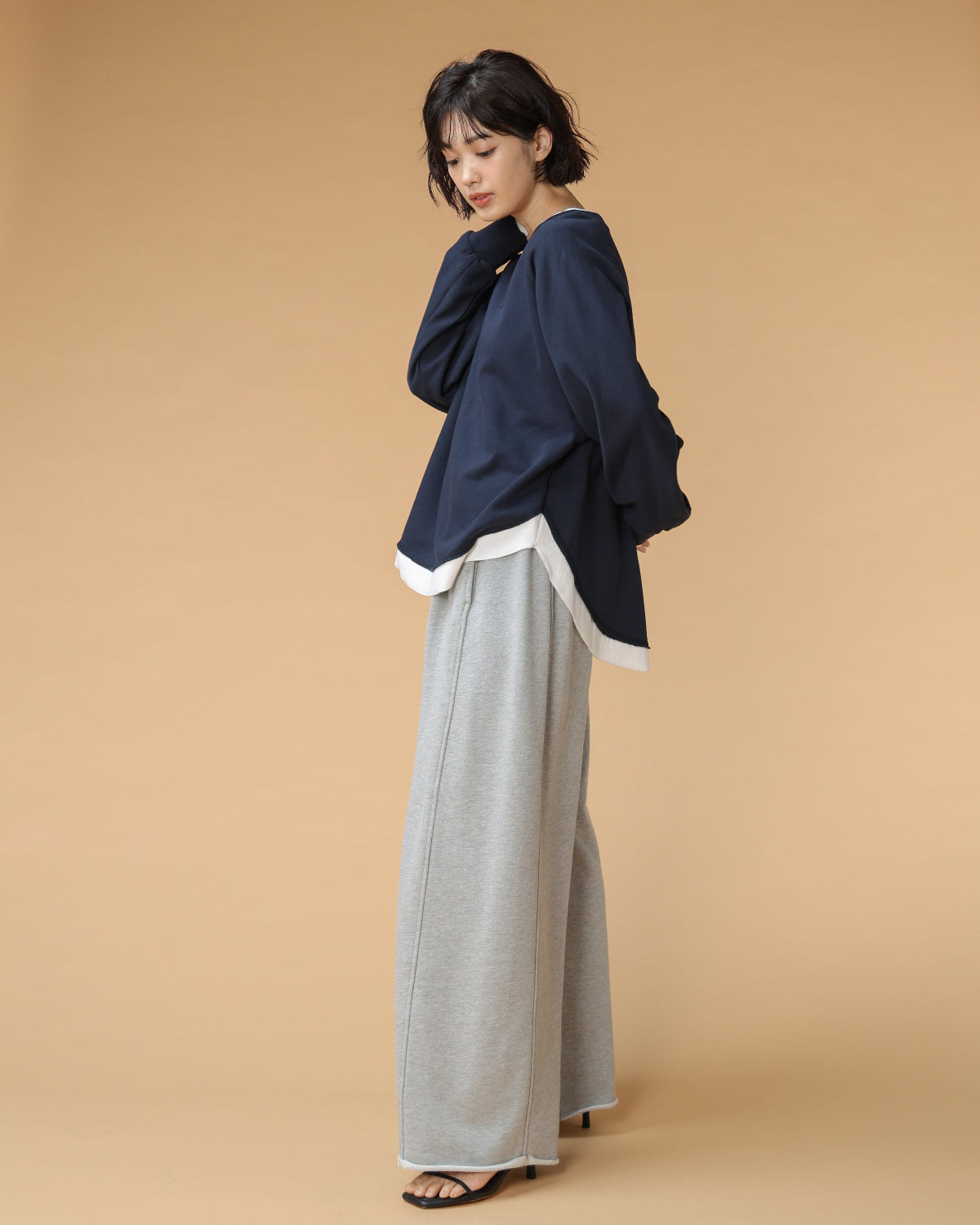 裏毛 ワイドパンツ（T261-87054） – trois