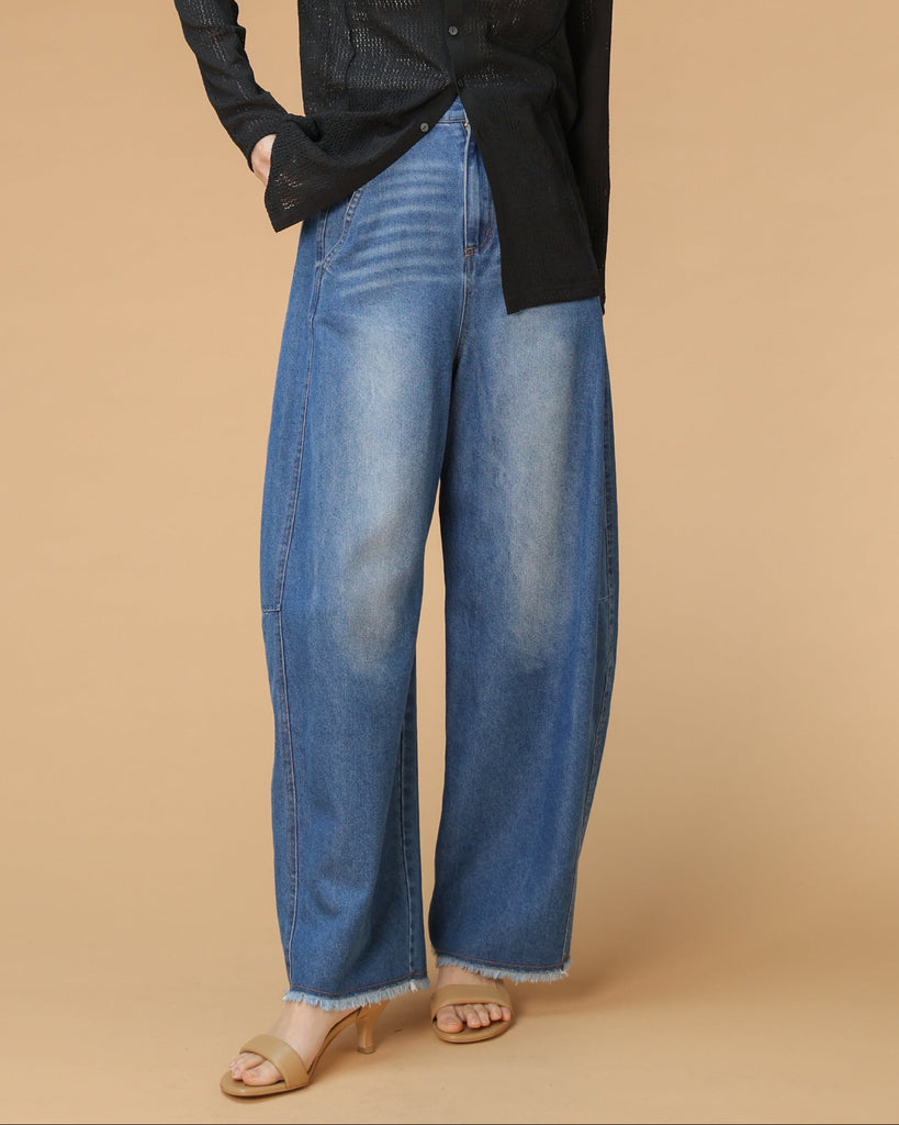 8.5OZ デニムバレルパンツ（T261-87019） – trois