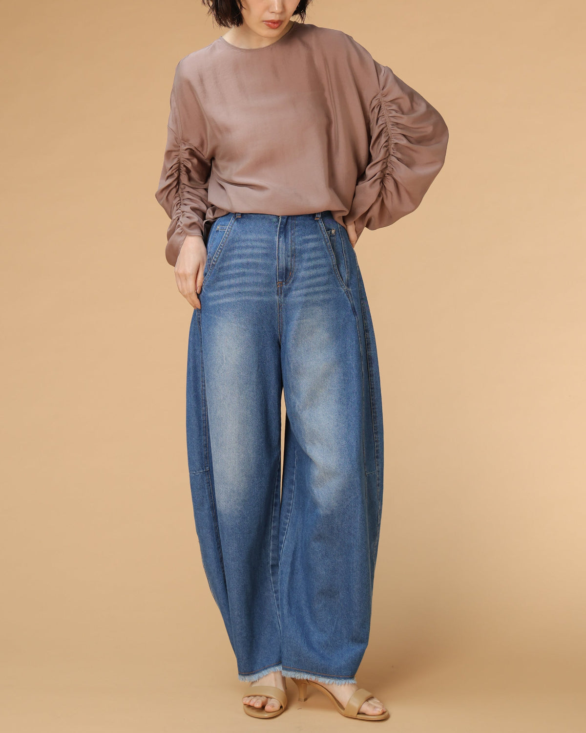 8.5OZ デニムバレルパンツ（T261-87019） – trois