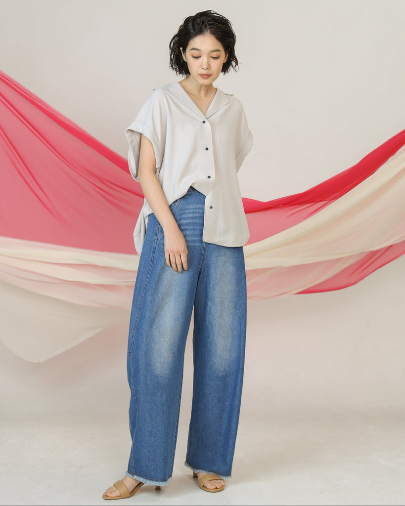 8.5OZ デニムバレルパンツ（T261-87019） – trois