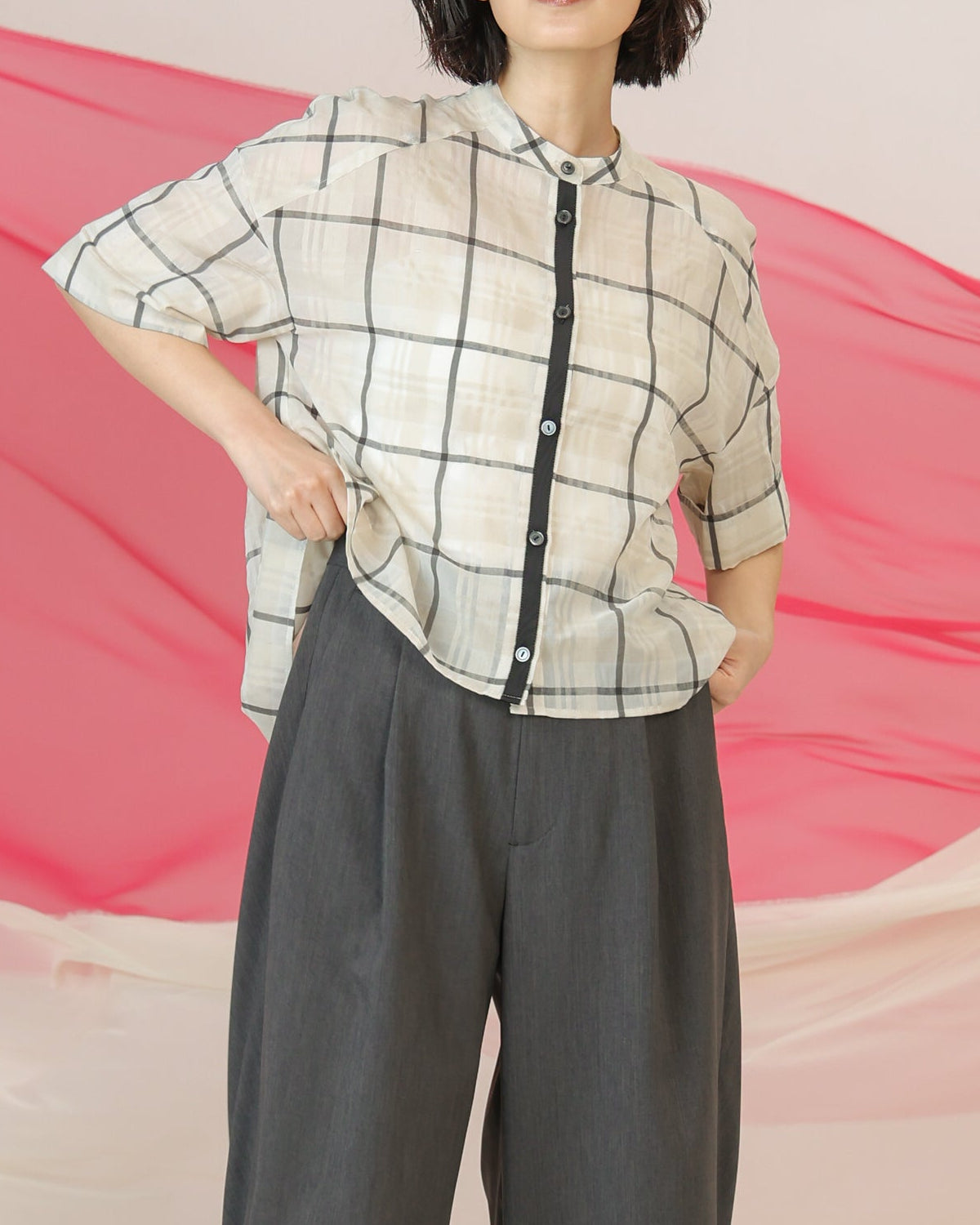 シズルチェック ショートシャツ（T261-81048） – trois