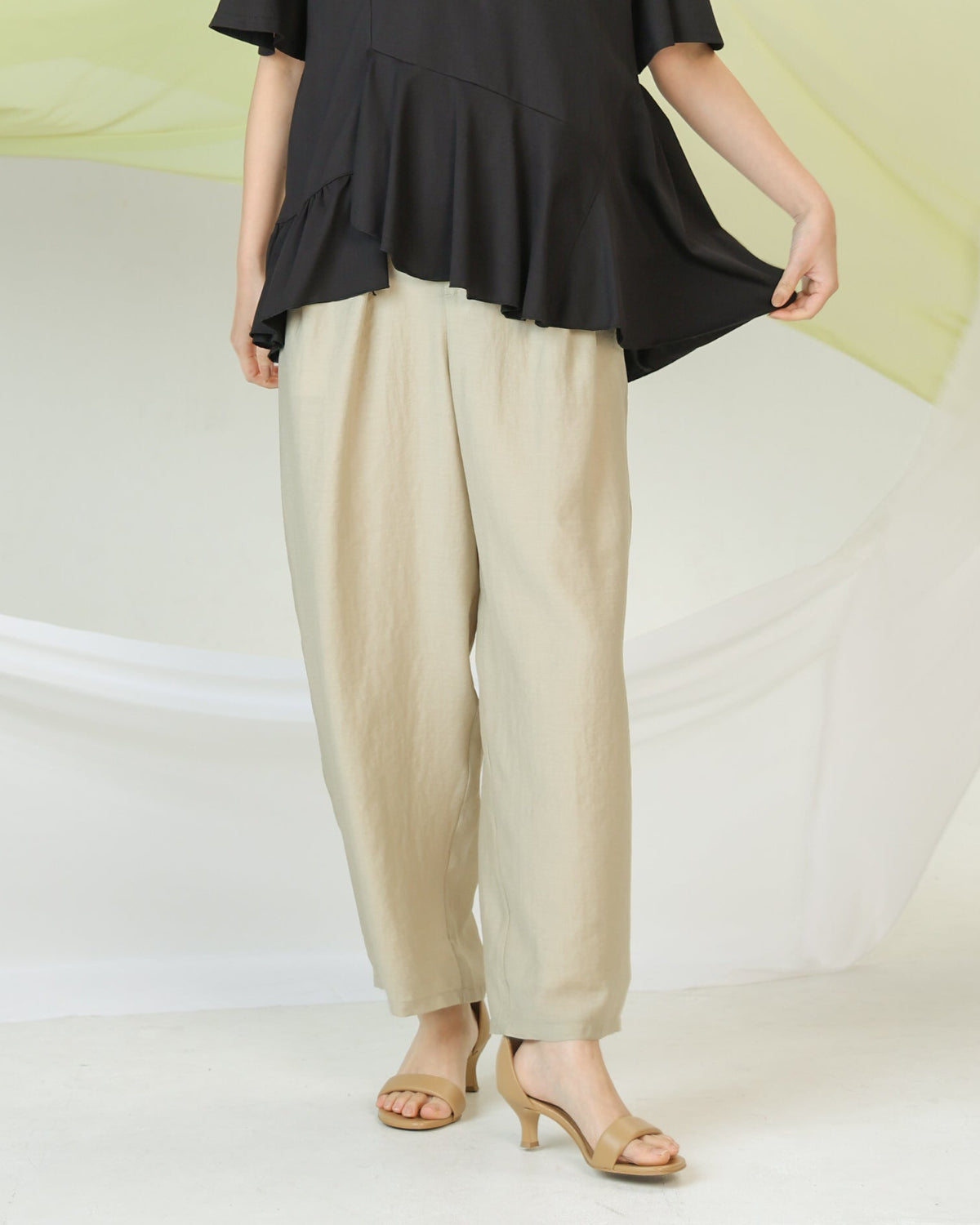 ビンテージワッシャー タックワイドパンツ（T261-87045） – trois