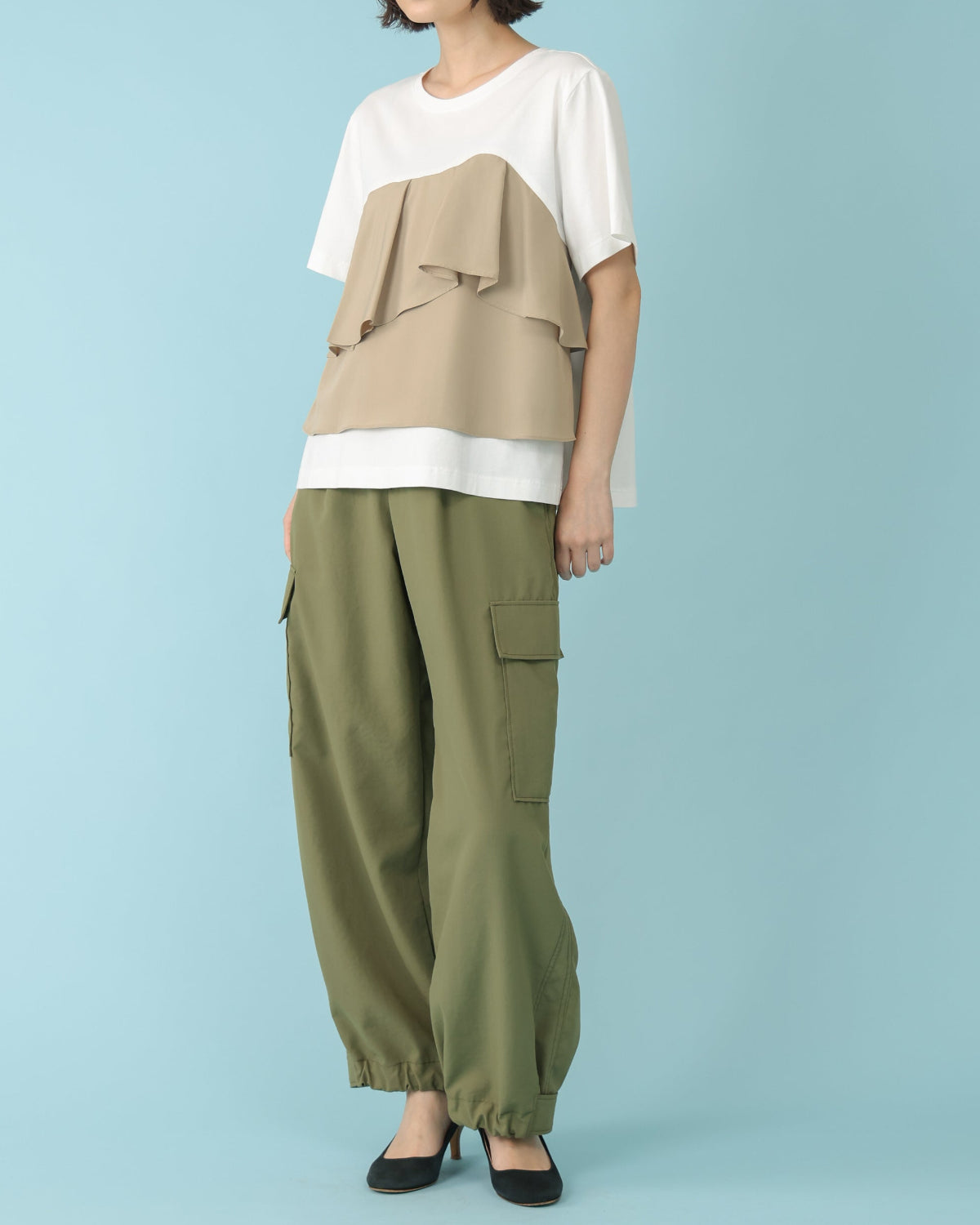スパンボイルワッシャー カーゴパンツ（T261-87074） – trois