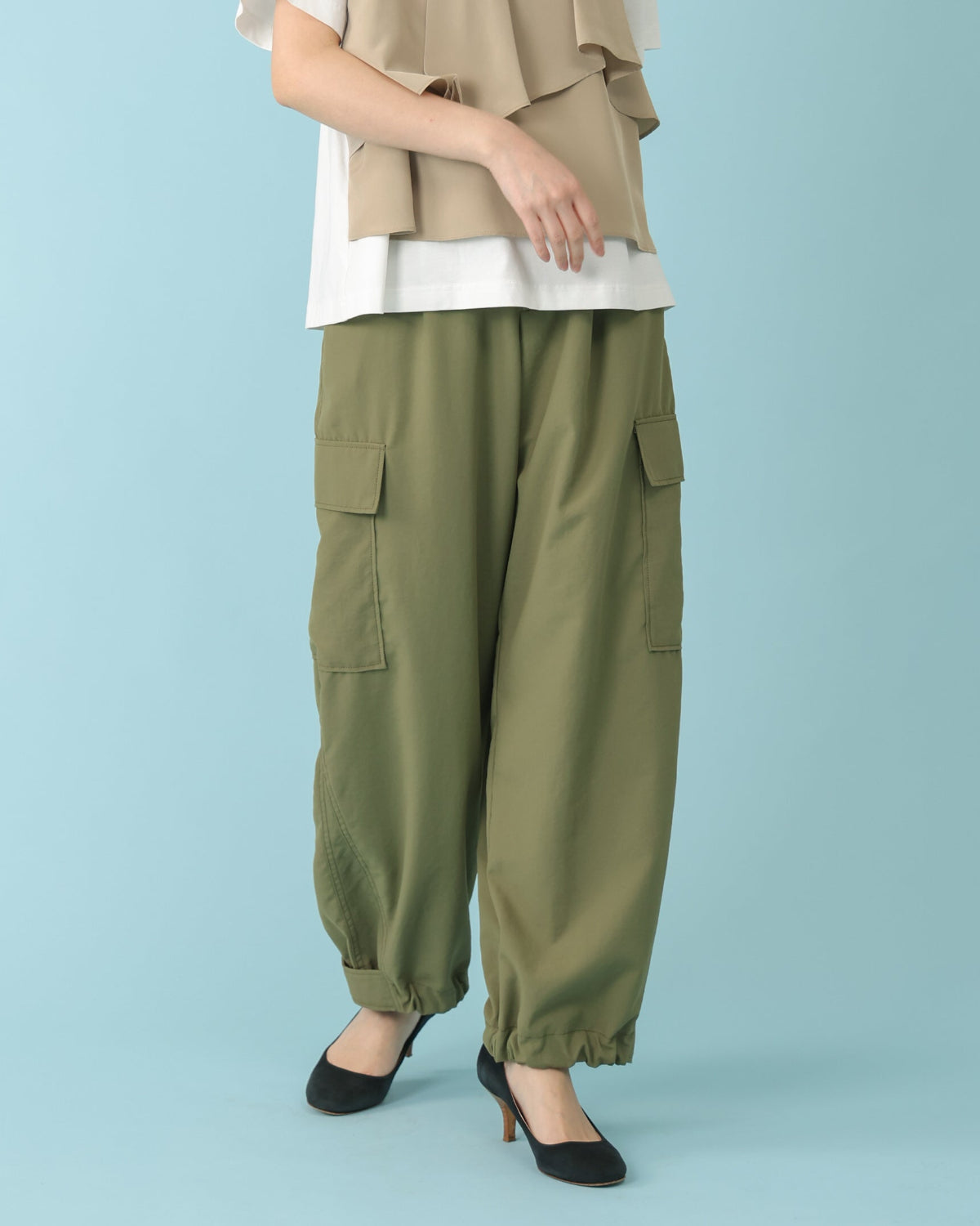 スパンボイルワッシャー カーゴパンツ（T261-87074） – trois