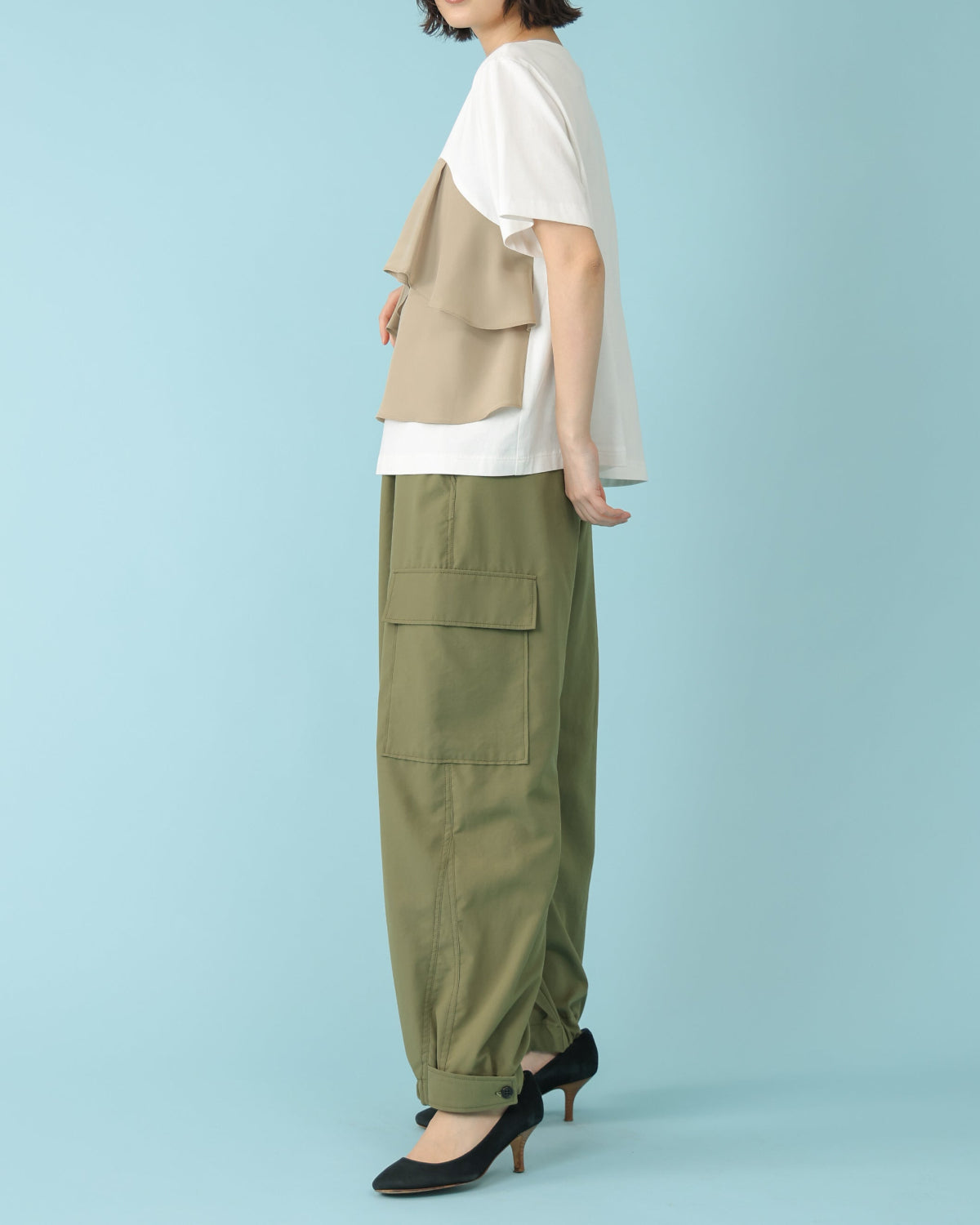 スパンボイルワッシャー カーゴパンツ（T261-87074） – trois