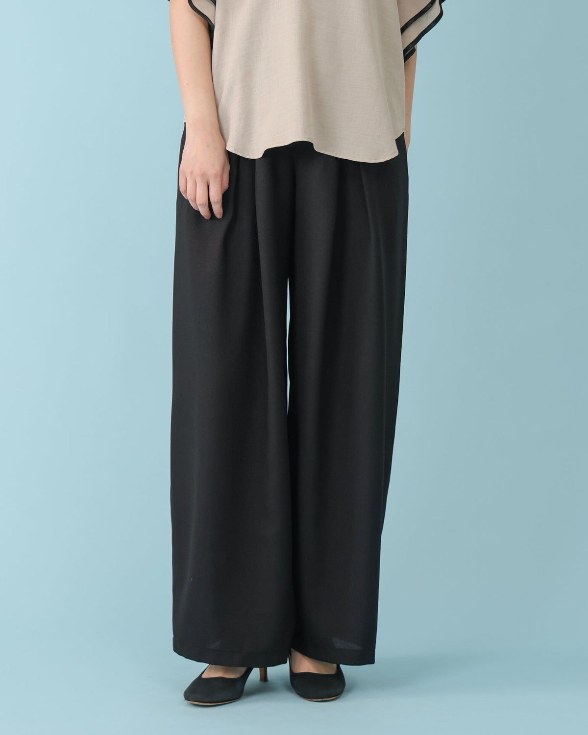 ECOバスケット タックパンツ（T261-87070） – trois