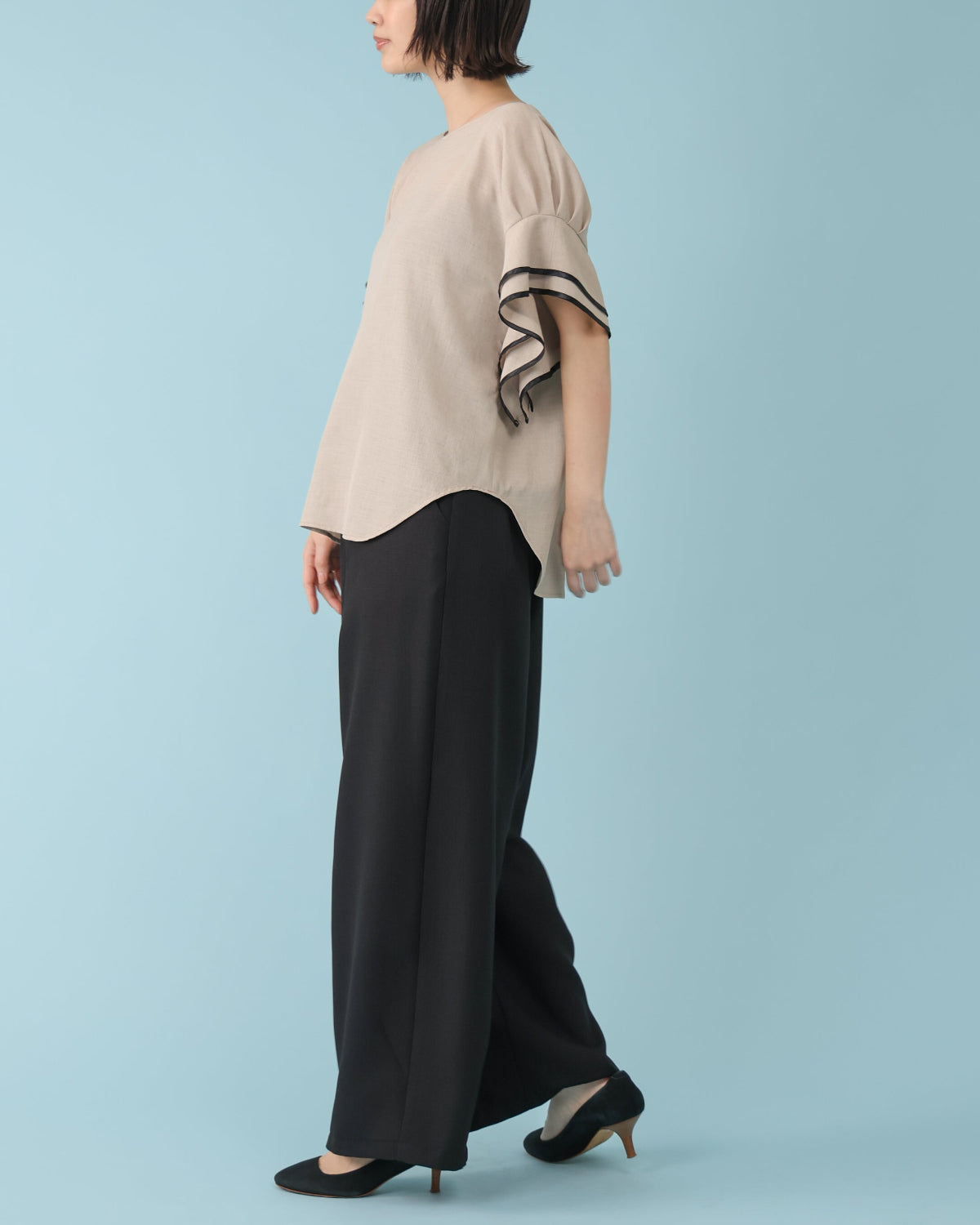 ECOバスケット タックパンツ（T261-87070） – trois