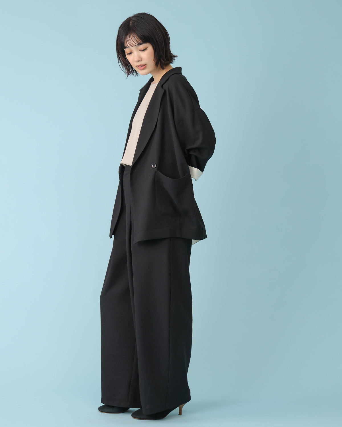 ECOバスケット テーラードジャケット (T261-83070) – trois