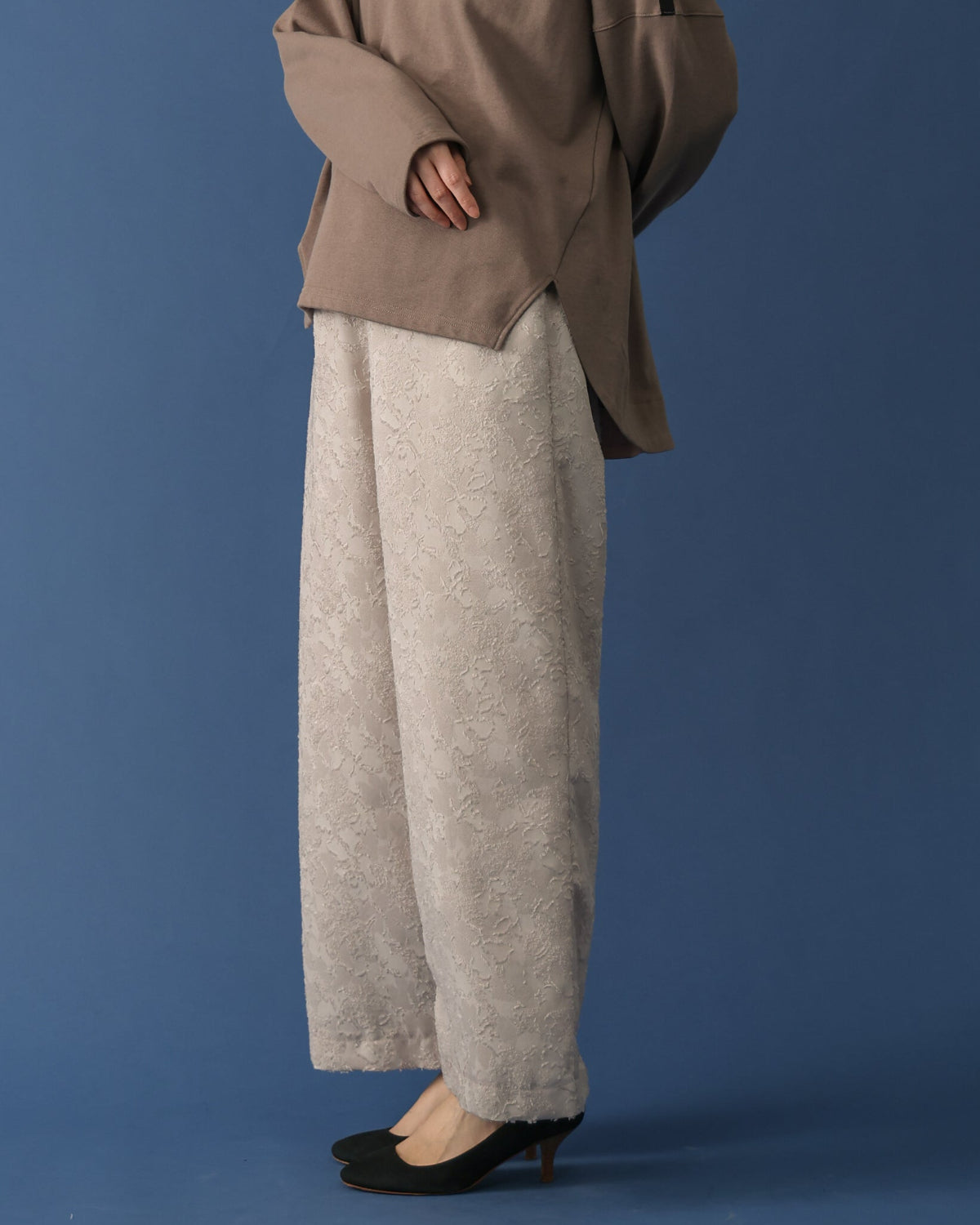 カモフラジャガード セミワイドパンツ（T266-87003） – trois