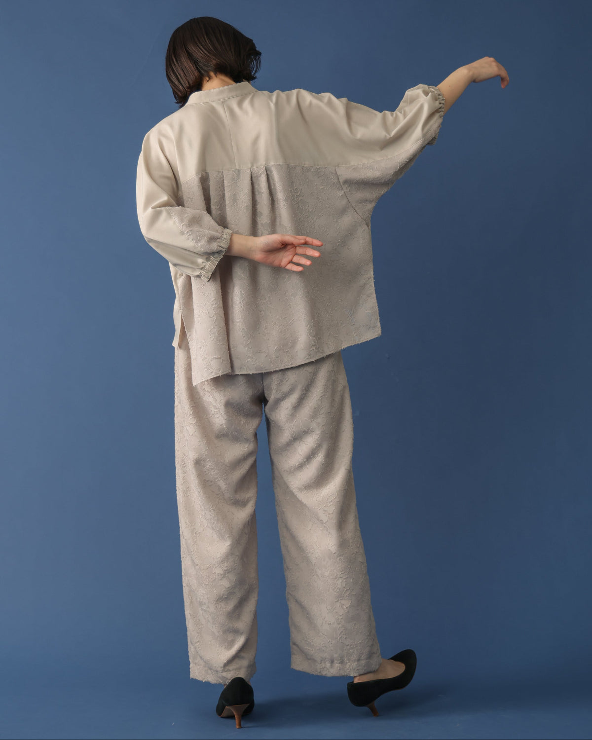 カモフラジャガード セミワイドパンツ（T266-87003） – trois