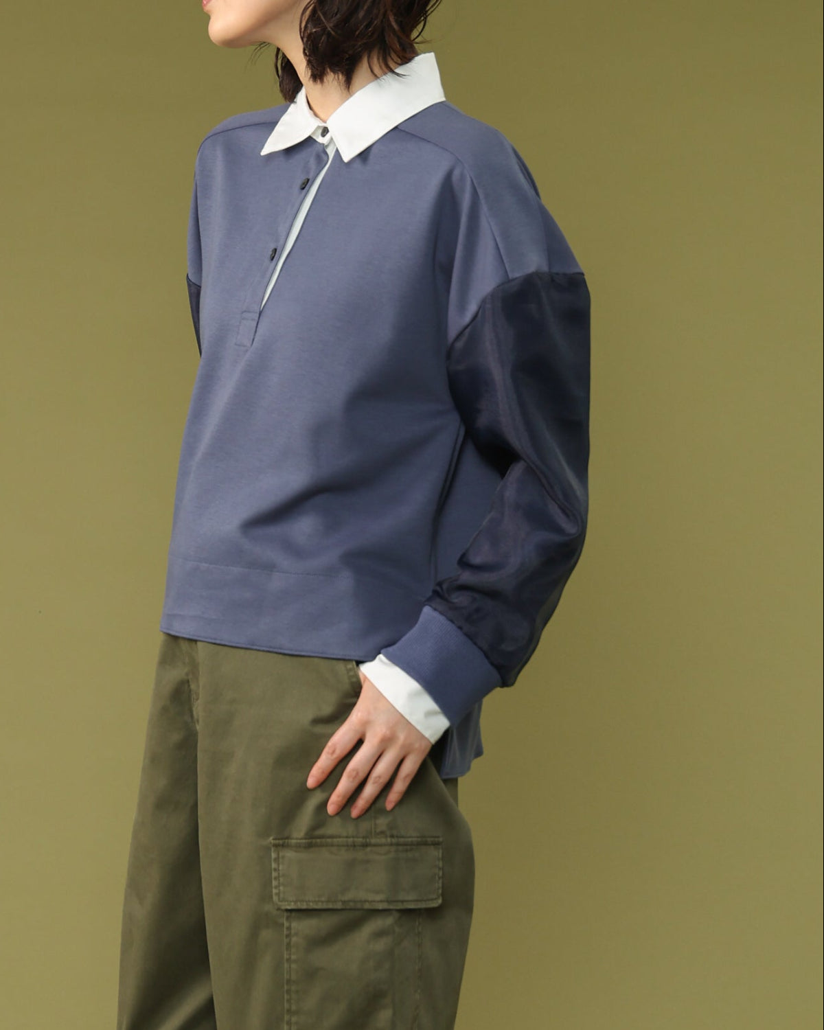 オーガニックダンボール ラガーシャツ（T266-82040） – trois