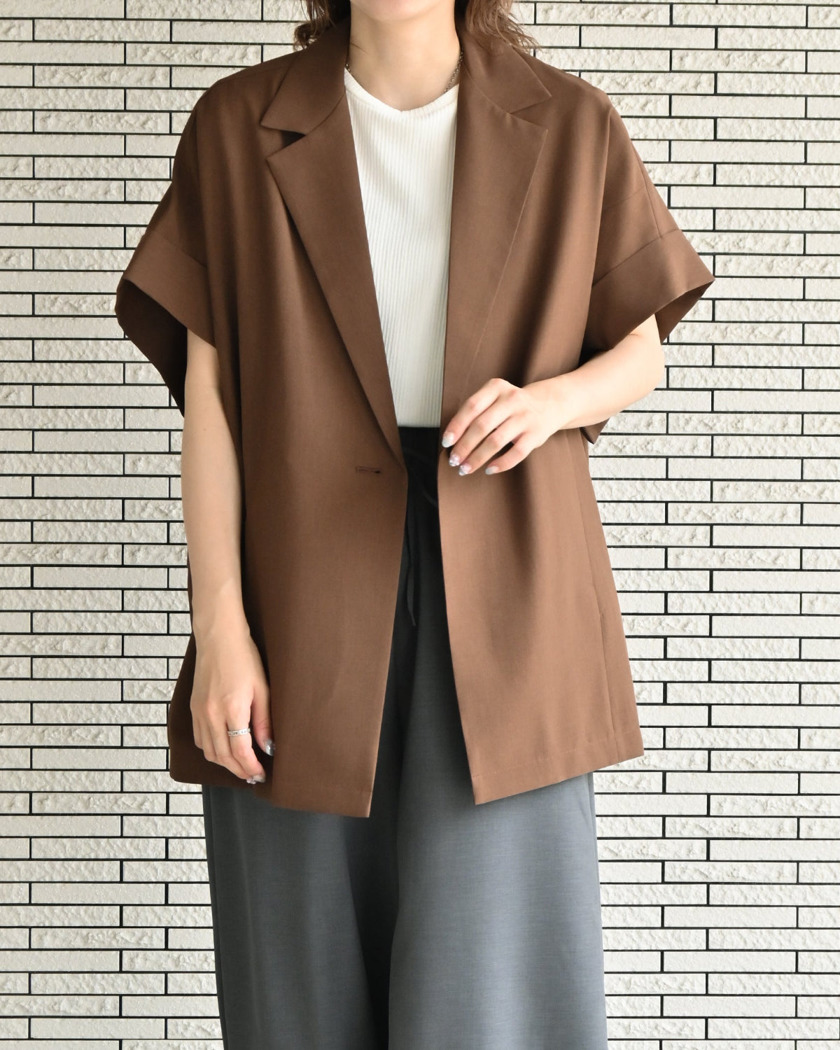 ウェザークロス フレンチスリーブライトジャケット（T266-83001） – trois