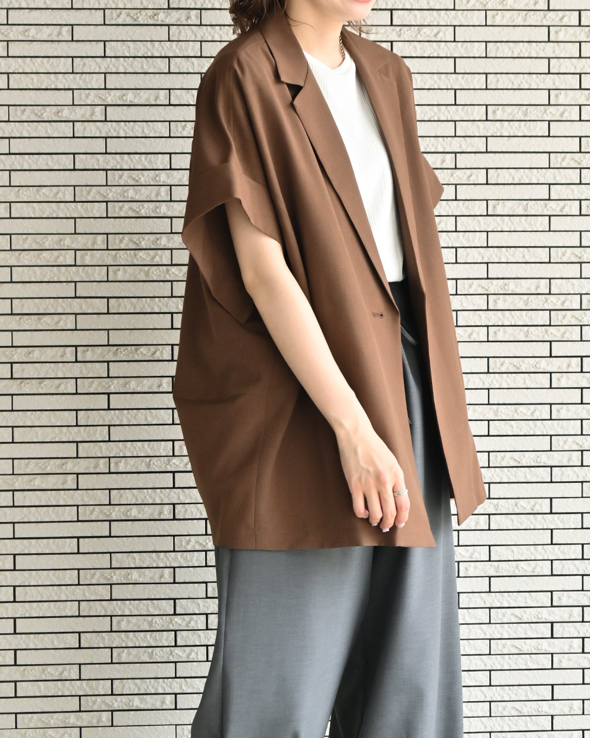 ウェザークロス フレンチスリーブライトジャケット（T266-83001） – trois