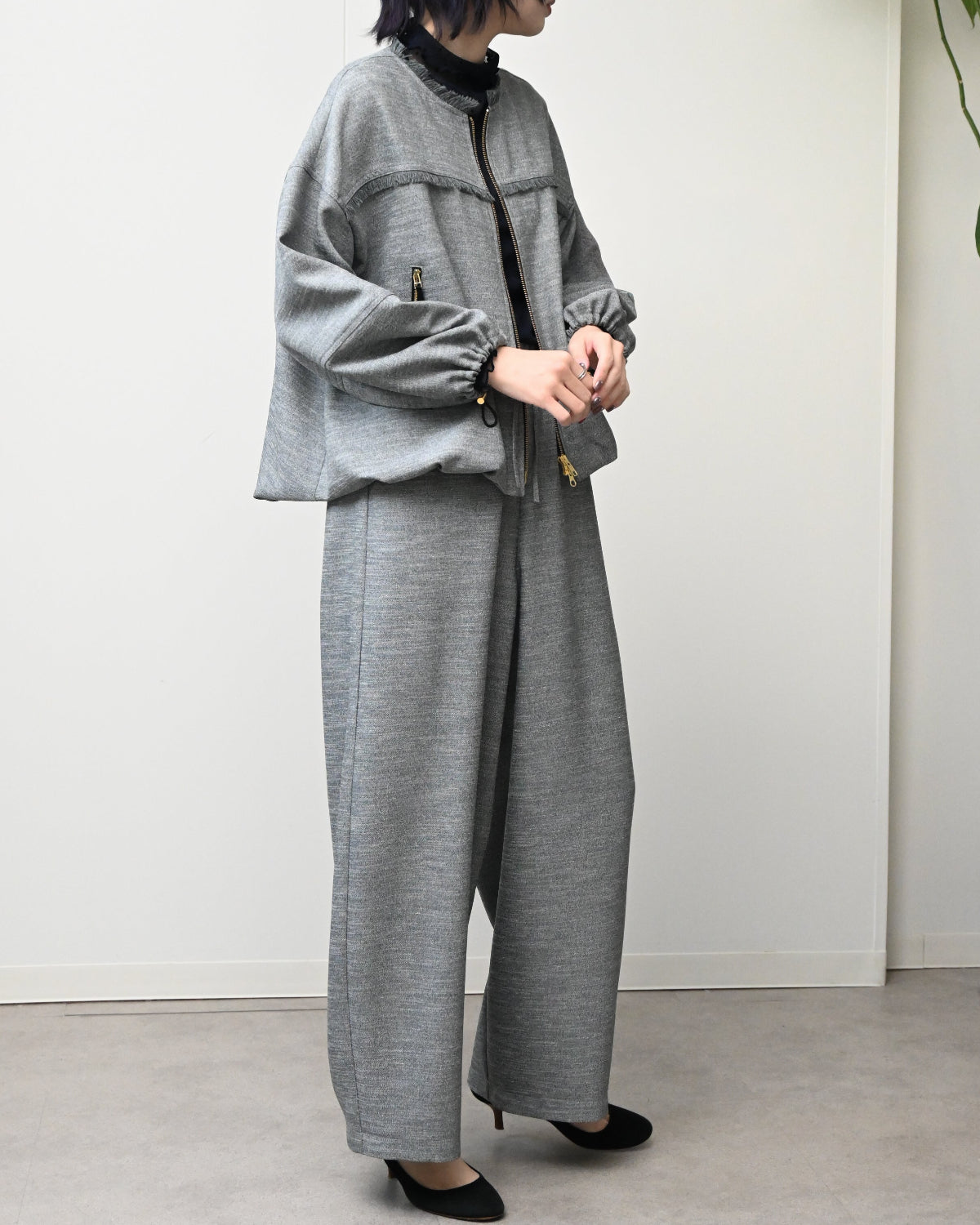 ECOスラブツイード バルーンZIPブルゾン（T261-83012） – trois