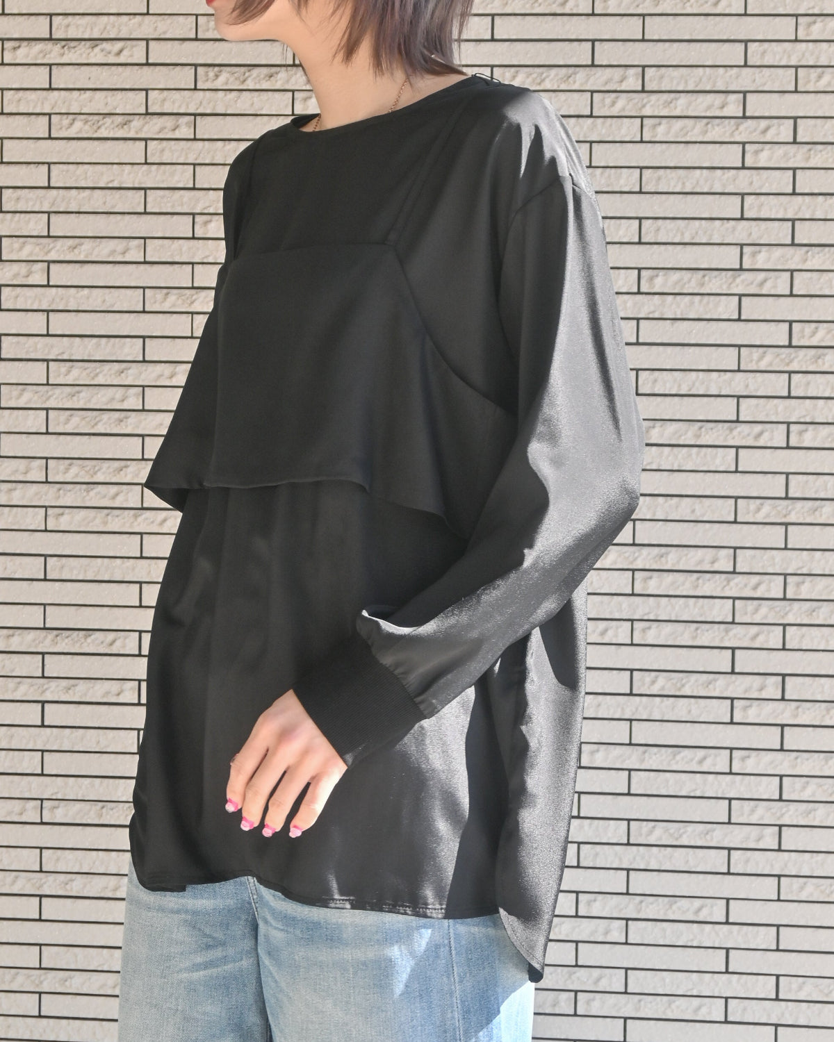 デシン キャミ付きプルオーバー（T261-81009） – trois