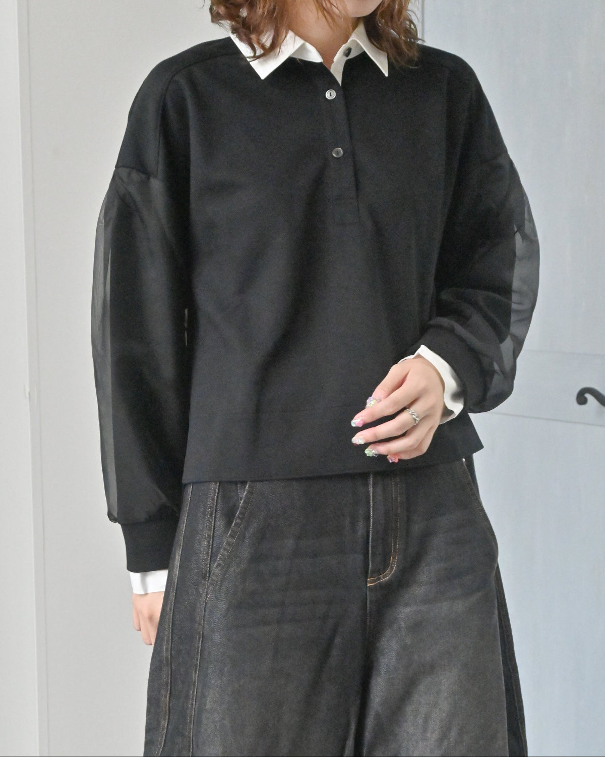 オーガニックダンボール ラガーシャツ（T266-82040） – trois