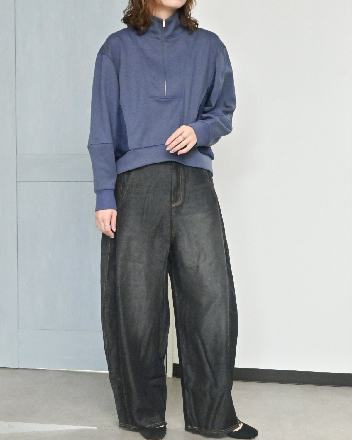 オーガニックダンボール ZIPプルオーバー（T266-82041） – trois