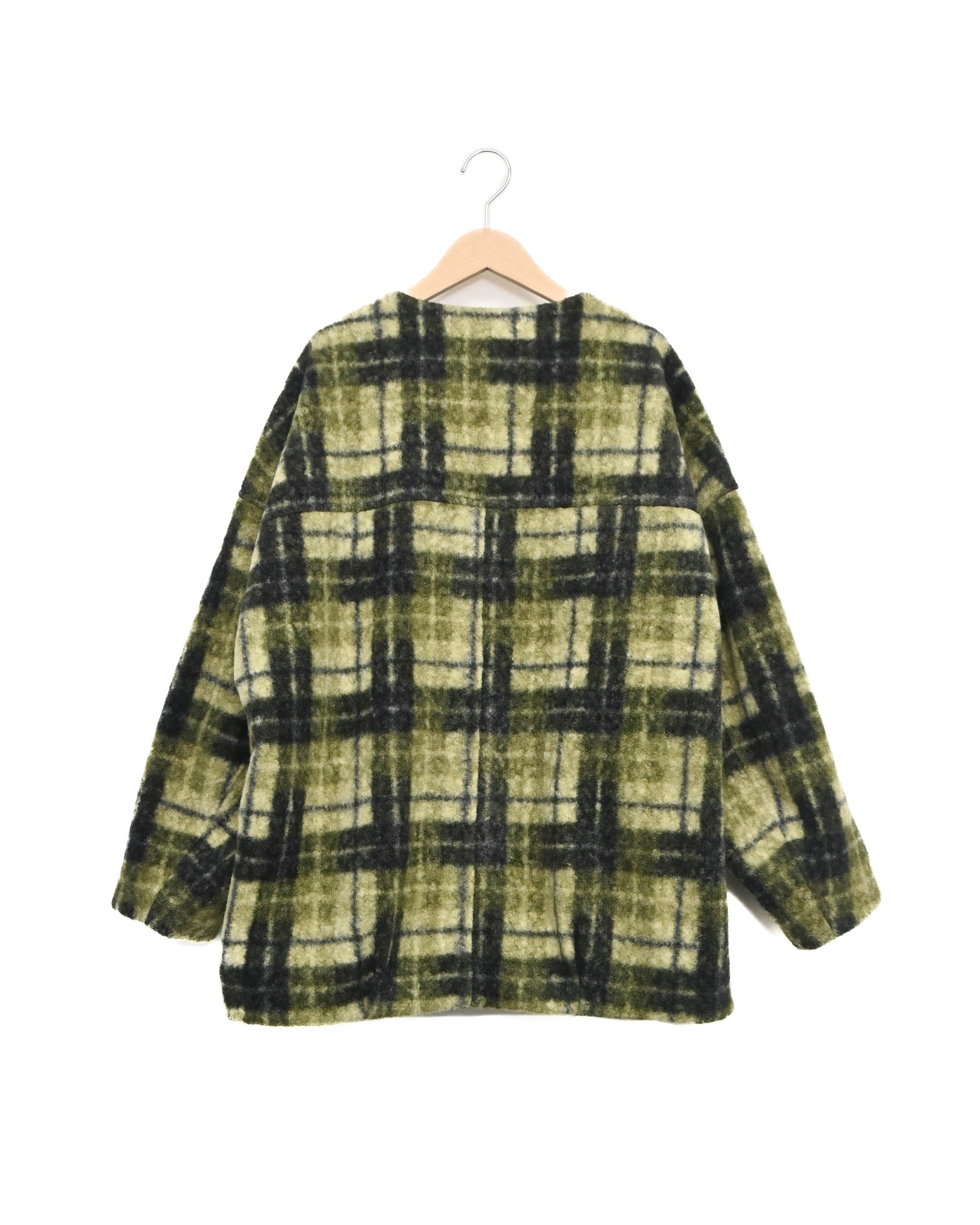 マドラスチェック ボアブルゾン（T256-84065） – trois