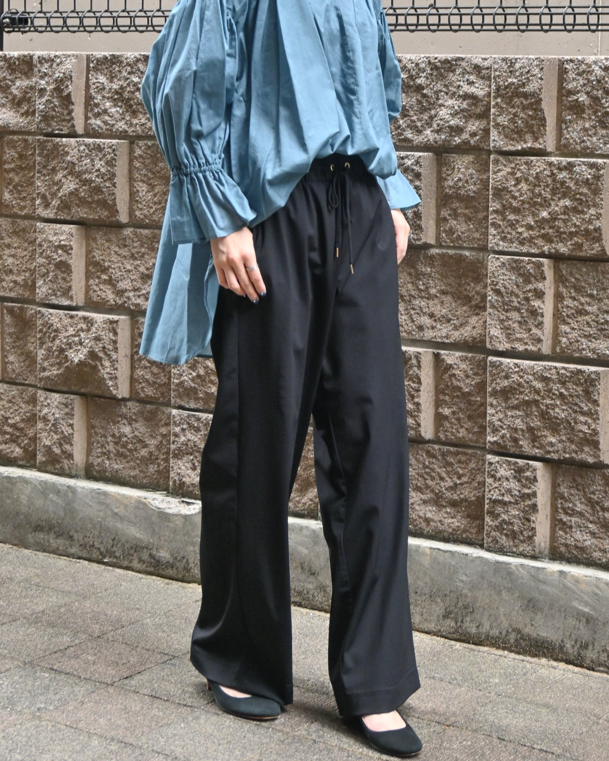 ハイテンションストレッチ ワイドパンツ（T256-87021） – trois