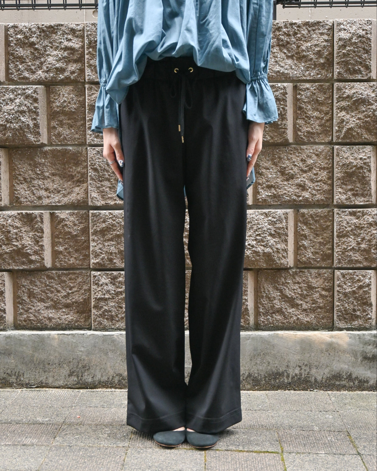 ハイテンションストレッチ ワイドパンツ（T256-87021） – trois